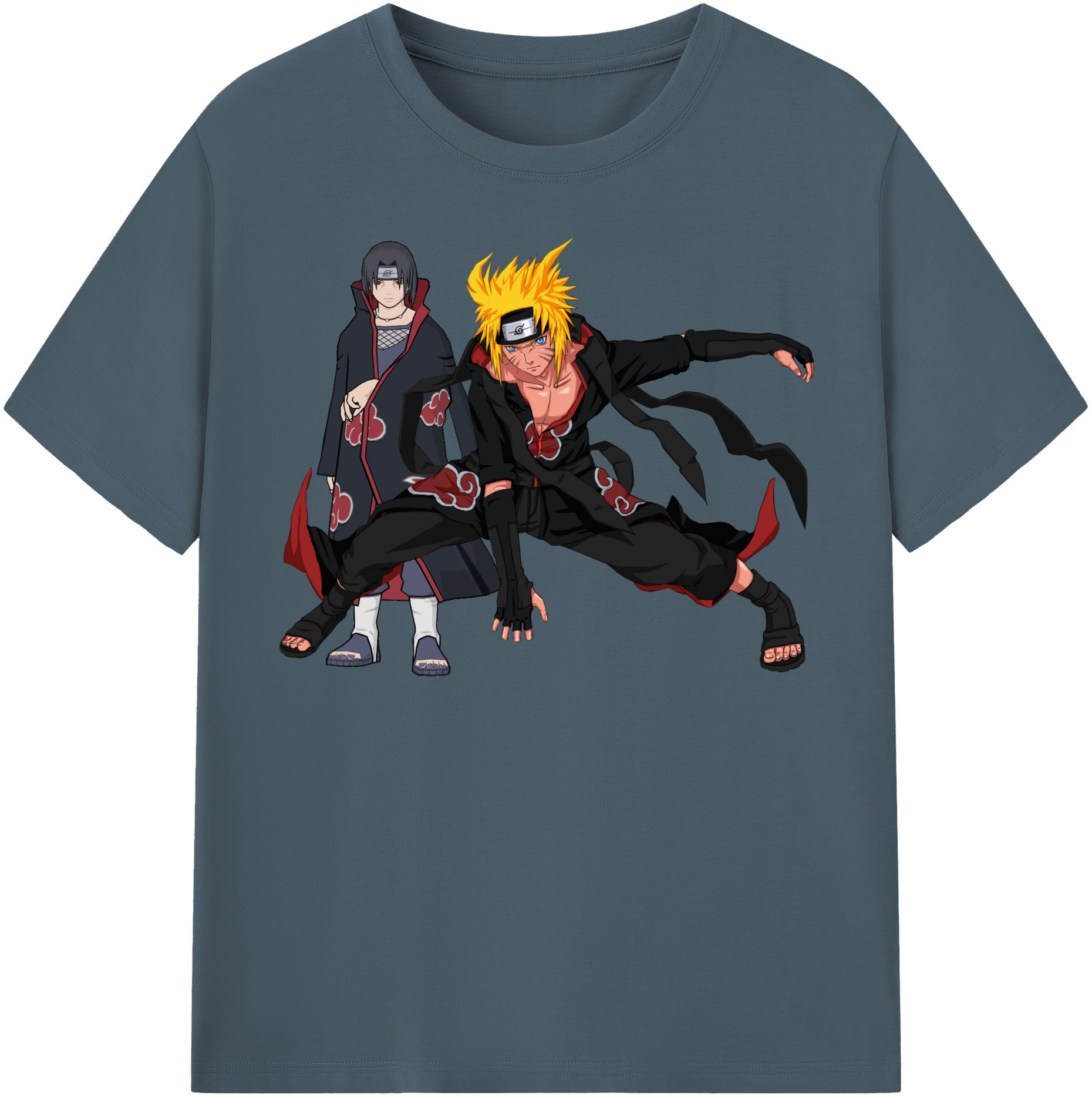 （画像用） NARUTO -ナルト- うずまき ナルト Uzumaki Naruto 綿100％半袖Tシャツ（フロントプリント）